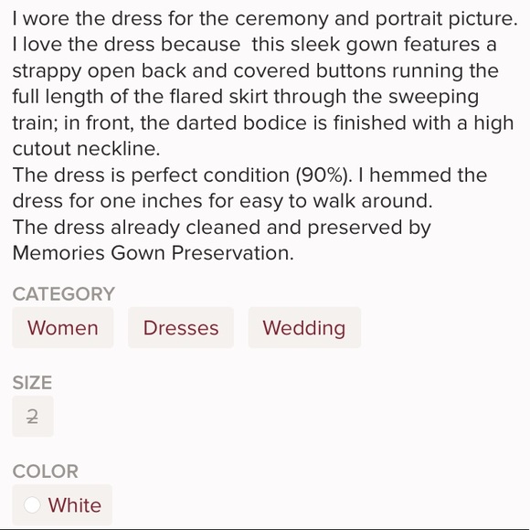 BHLDN Loretta Wedding Gown - Picture 10 of 12